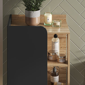 Vicco Set di mobili da bagno Antracite 3 parti