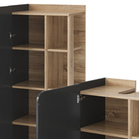 Vicco Set di mobili da bagno Antracite 3 parti