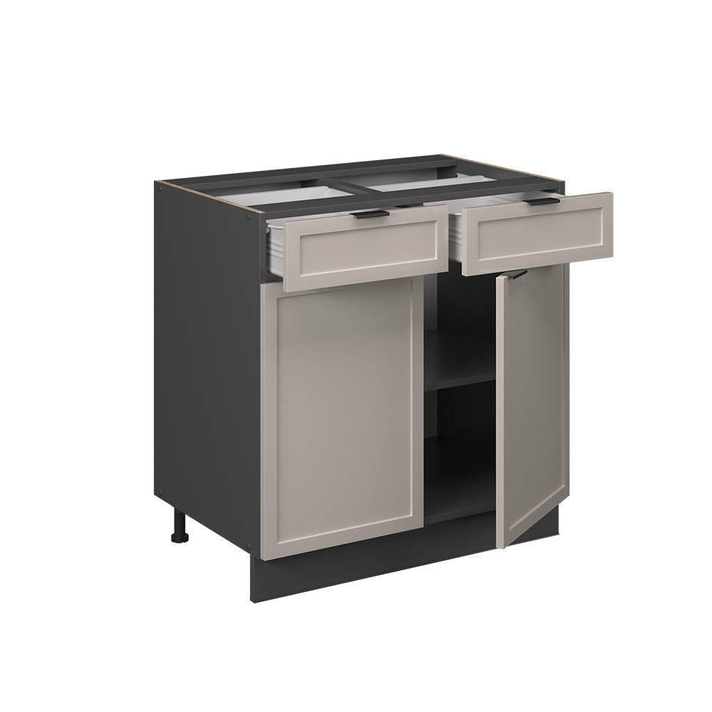 Vicco Mobiletto base per cucina GrigioBeige 80 cm , PL Rovere