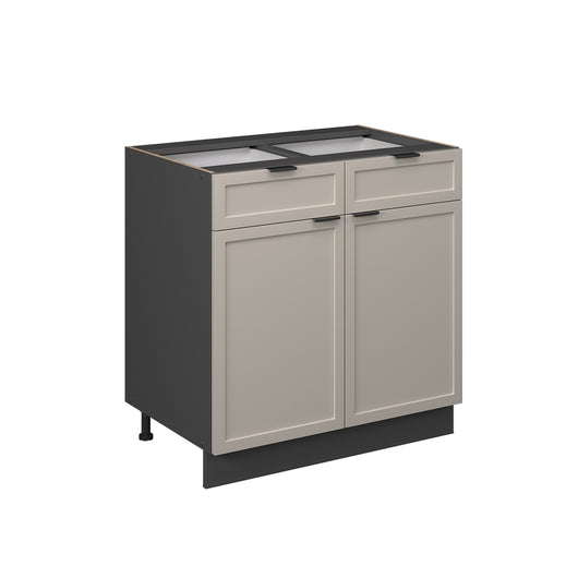 Vicco Mobiletto base per cucina GrigioBeige 80 cm senza piano di lavoro