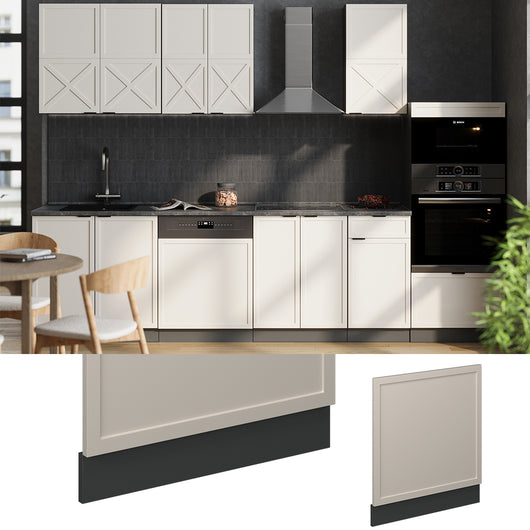 Vicco Pannello frontale GrigioBeige 60 cm senza piano di lavoro