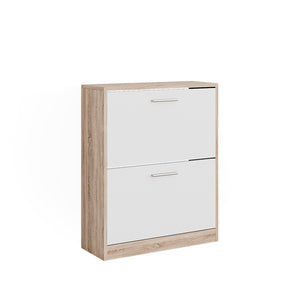 Vicco Mobile porta scarpe Bianco/Sonoma 59 x 72.5 cm 2 scomparti