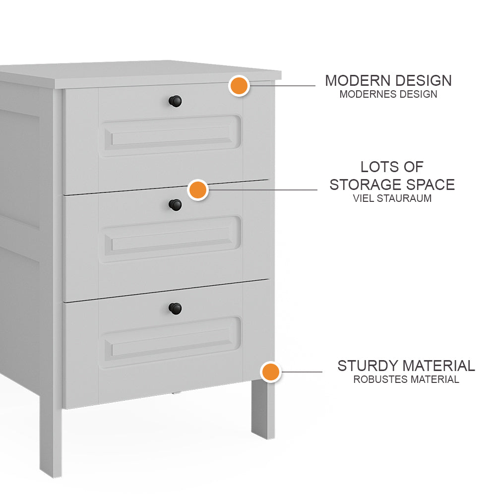 Vitalispa Cassettiera Bianco 53.4 x 88.4 cm