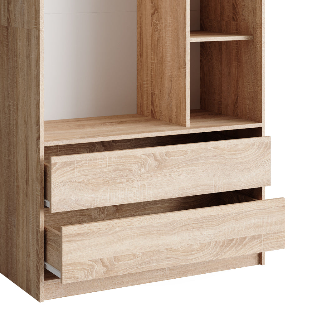 Vicco Armadio per bambini Sonoma 100 x 200 cm con 2 cassetti