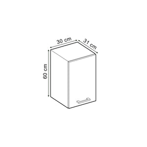 Vicco Pensile da cucina Rovere artigianale 30 cm