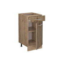 Vicco Mobiletto base per cucina Rovere artigianale 40 cm PL Marmo