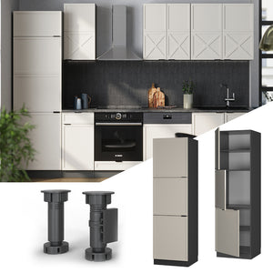 Vicco Armadio per la conversione della gamma GrigioBeige 60 cm