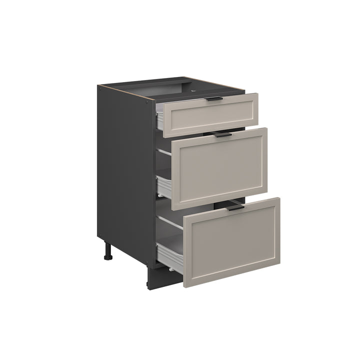 Vicco Mobiletto base per cucina GrigioBeige 50 cm , PL Marmo