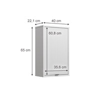 Vicco Bagno Bianco 40 x 65 cm con una porta