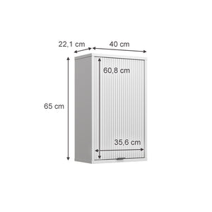Vicco Bagno Bianco 40 x 65 cm con una porta
