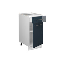 Vicco Armadi da cucina  Blu scuro lucido 40 cm , PL Rovere