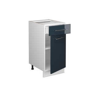 Vicco Armadi da cucina  Blu scuro lucido 40 cm , PL Rovere