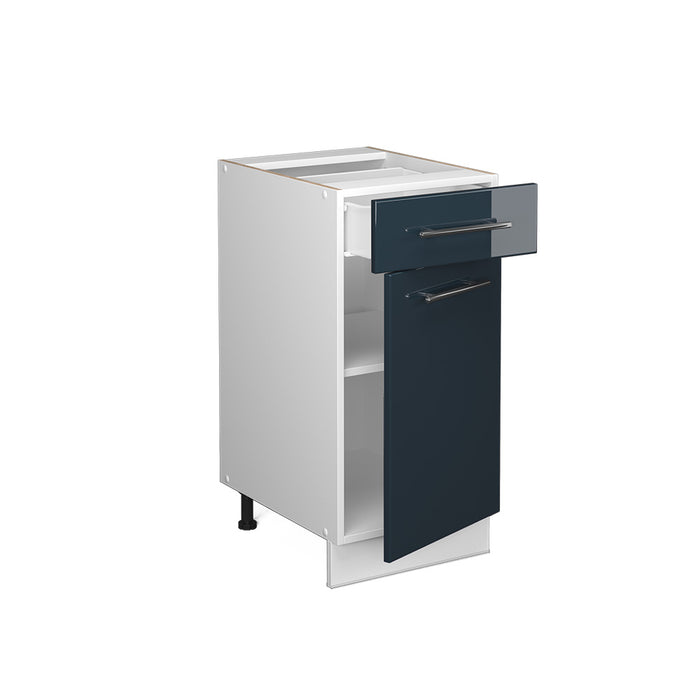 Vicco Armadi da cucina  Blu scuro lucido 40 cm , PL Rovere