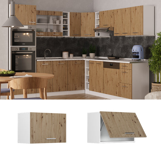 Vicco Pensile da cucina Rovere artigianale 60 cm Piatto