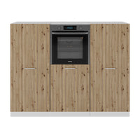 Vicco Cucine componibili piccole Rovere artigianale/bianco 180 cm senza piano di lavoro