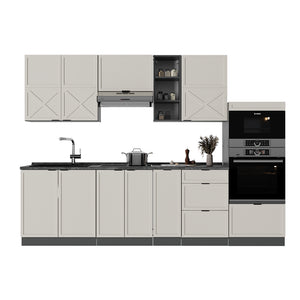 Vicco Cucina componibile Grigio/beige/antracite 280 cm , PL Marmo