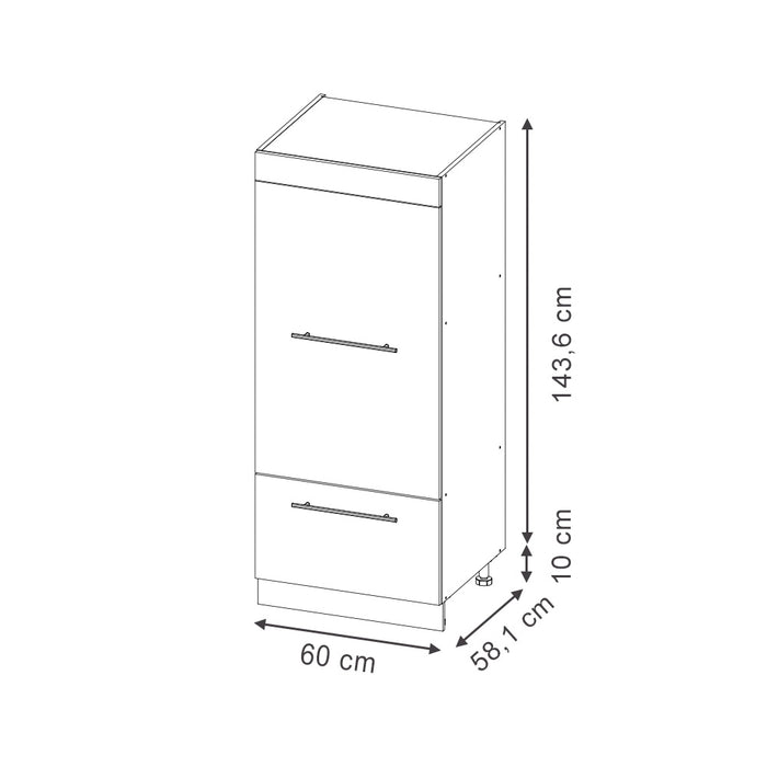 Vicco Set mobili bagno GrigioBeige 60 cm