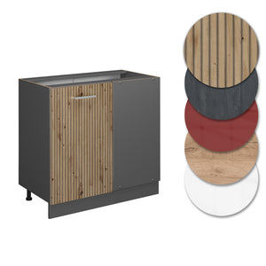 Vicco Mobile ad angolo cucina Rovere artigianale 86 cm , PL Rovere