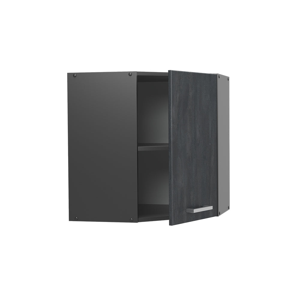 Vicco Mobile angolare da cucina Calcestruzzo nero 57 cm