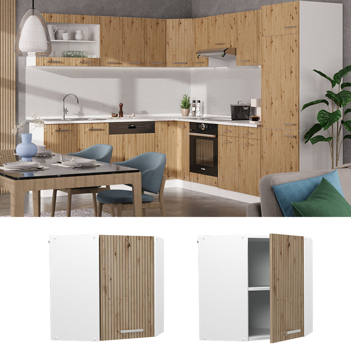 Vicco Mobile angolare da cucina Rovere artigianale 57 cm