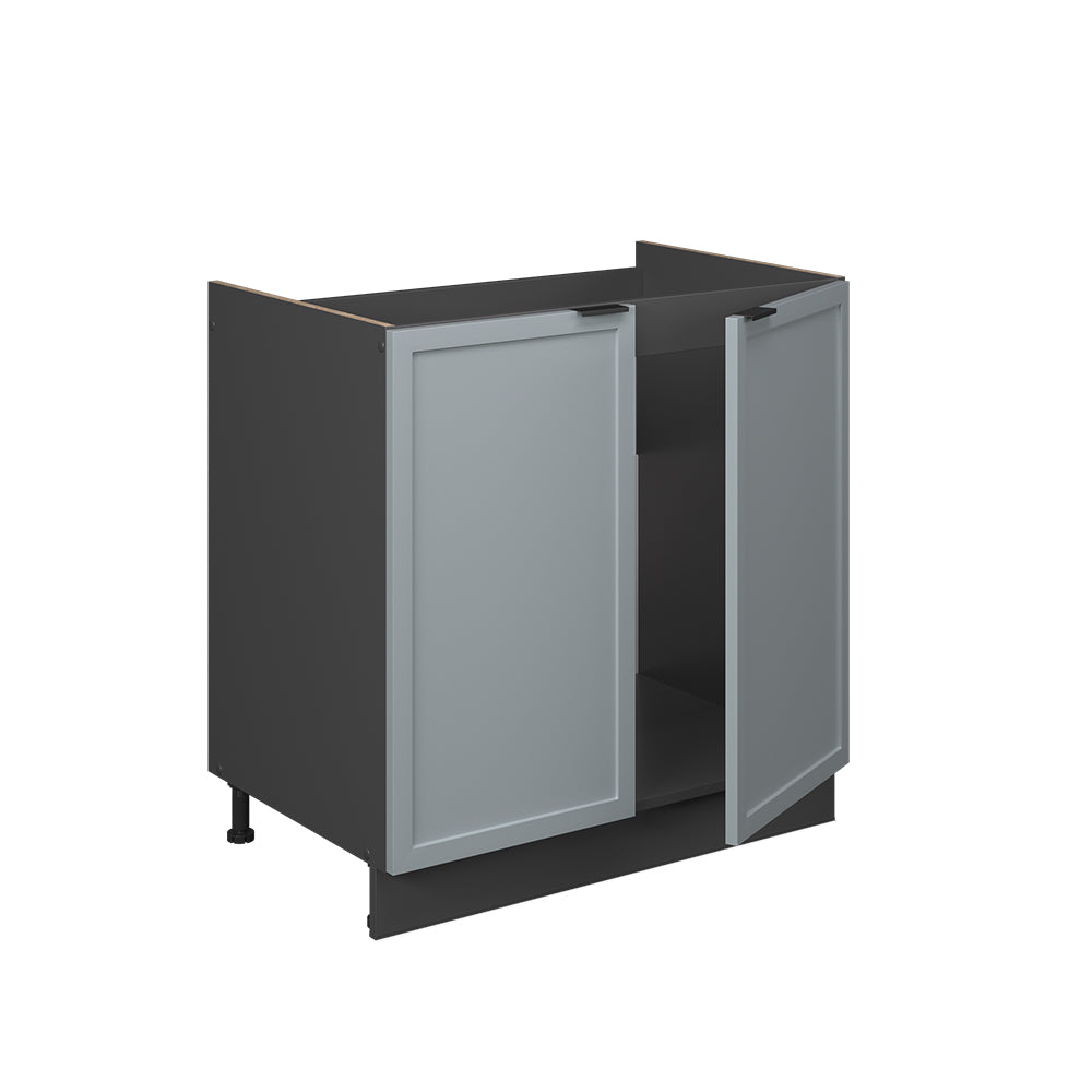 Vicco Mobile lavello cucina Blu-grigio chiaro 80 cm senza piano di lavoro