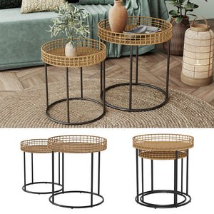 Vicco Tavolino da divano Legno 44 x 44 cm con supporto