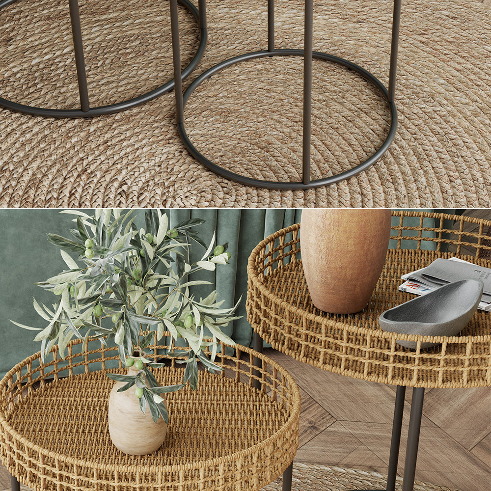 Vicco Tavolino da divano Legno 44 x 44 cm con supporto