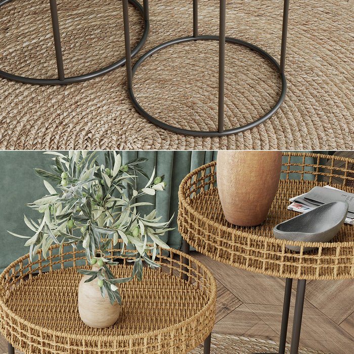 Vicco Tavolino da divano Legno 44 x 44 cm con supporto