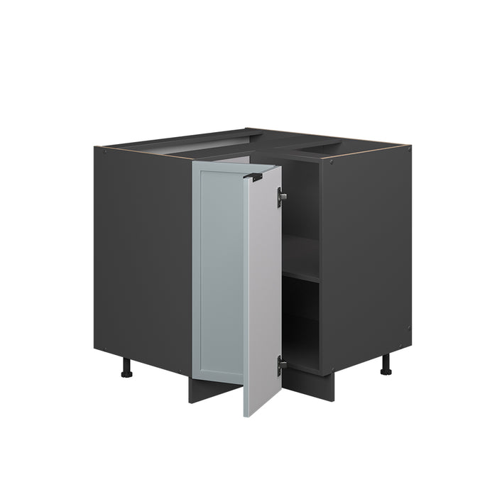 Vicco Mobile ad angolo cucina Blu-grigio chiaro 80.5 cm , PL Marmo