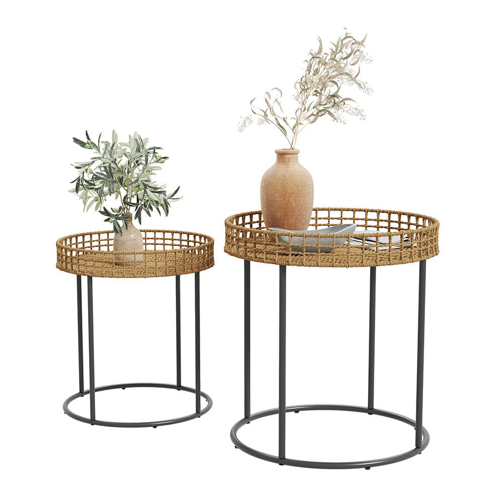 Vicco Tavolino da divano Legno 44 x 44 cm con supporto