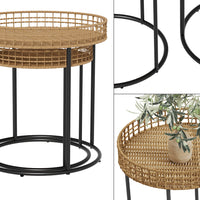 Vicco Tavolino da divano Legno 44 x 44 cm con supporto