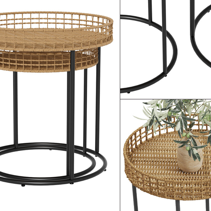 Vicco Tavolino da divano Legno 44 x 44 cm con supporto