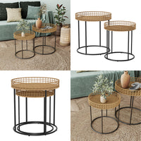 Vicco Tavolino da divano Legno 44 x 44 cm con supporto