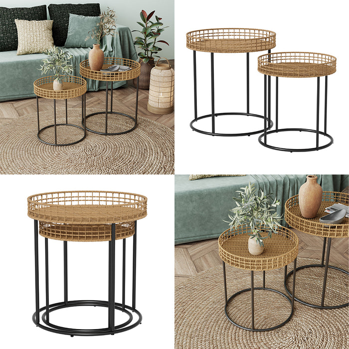 Vicco Tavolino da divano Legno 44 x 44 cm con supporto