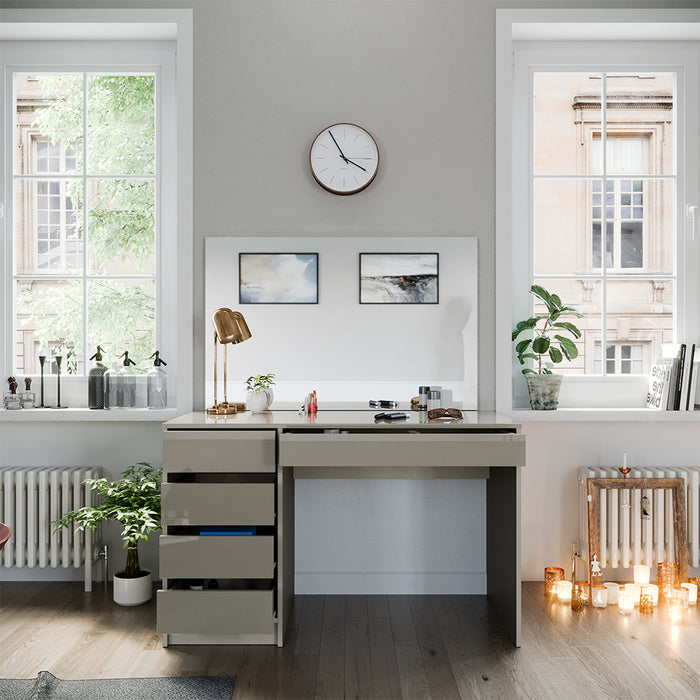 Vicco Tavolo da toilette Grigio 55 cm con specchio