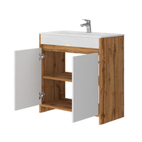 Vicco Mobiletto per lavabo Quercia dorata 2 parti