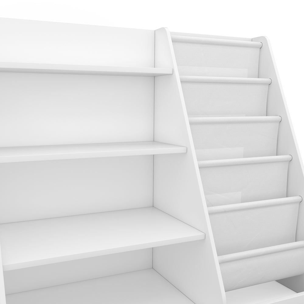 Vicco Scaffale per bambini Bianco 90 x 80.5 cm con ampi ripiani