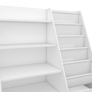 Vicco Scaffale per bambini Bianco 90 x 80.5 cm con ampi ripiani