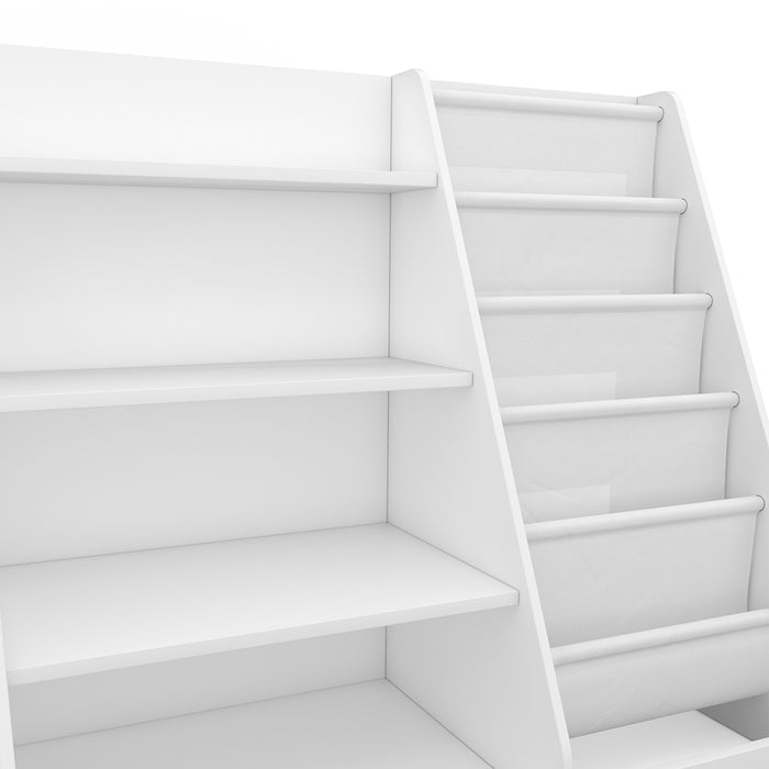 Vicco Scaffale per bambini Bianco 90 x 80.5 cm con ampi ripiani