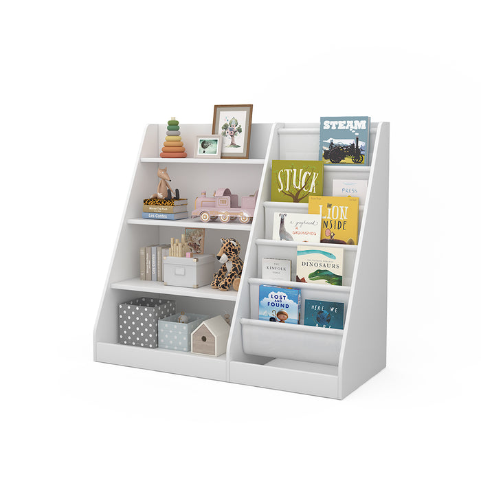 Vicco Scaffale per bambini Bianco 90 x 80.5 cm con ampi ripiani