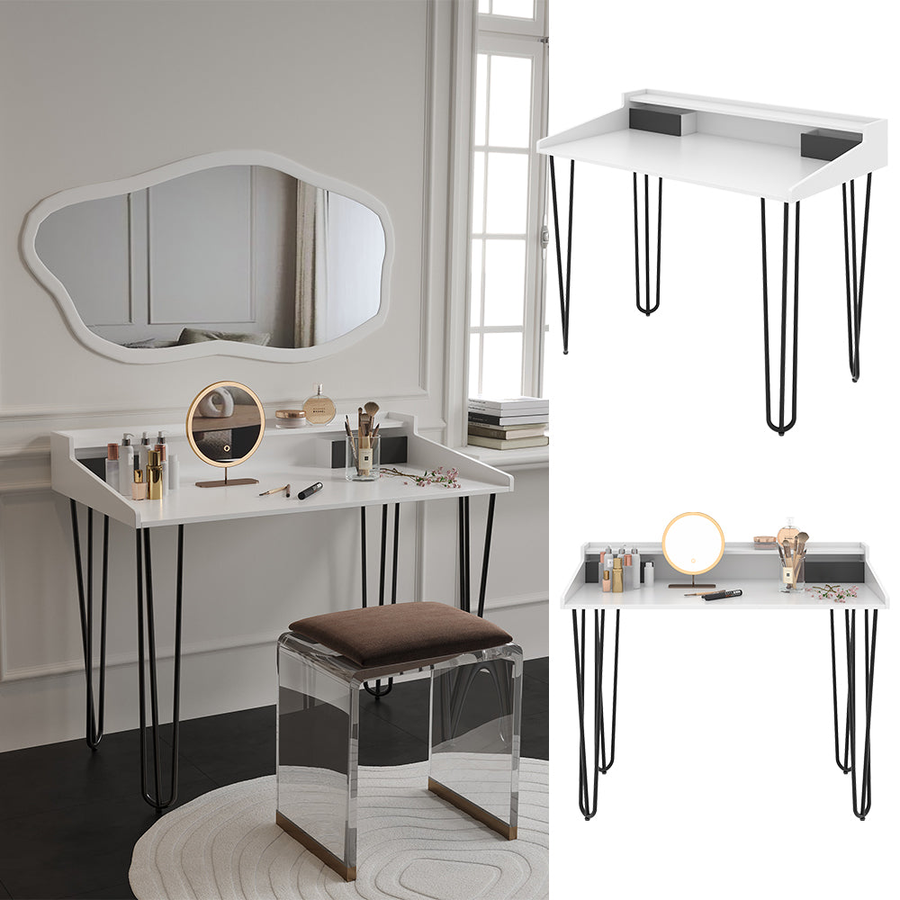 Vicco Tavolo da toeletta Bianco 110 cm con cassetti