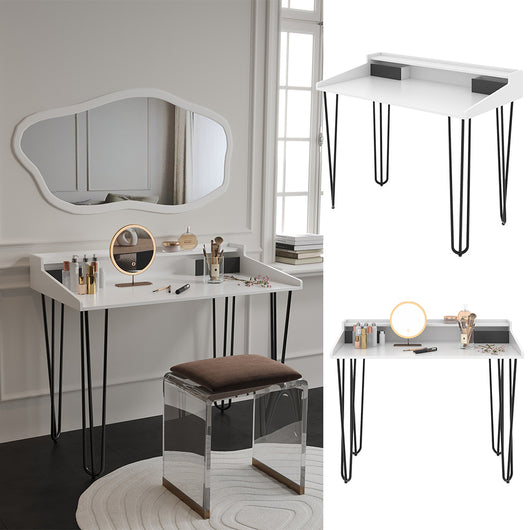 Vicco Tavolo da toeletta Bianco 110 cm con cassetti