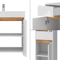 Vicco Set di mobili da bagno Bianco lucido Set di 5