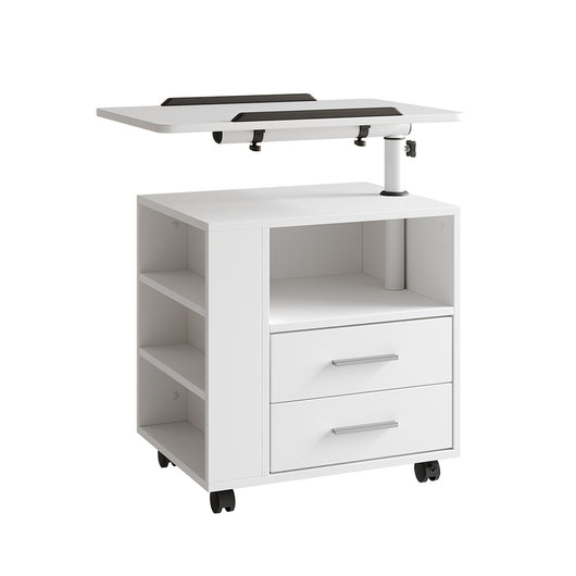 Vicco Comodino Bianco 60 x 69 cm con 2 cassetti