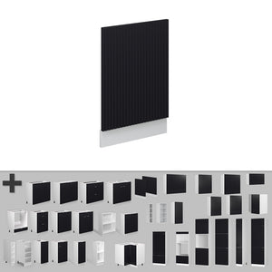 Vicco Pannello frontale Nero a righe 45 cm senza piano di lavoro