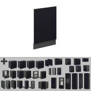 Vicco Pannello frontale Nero a righe 45 cm , PL Rovere