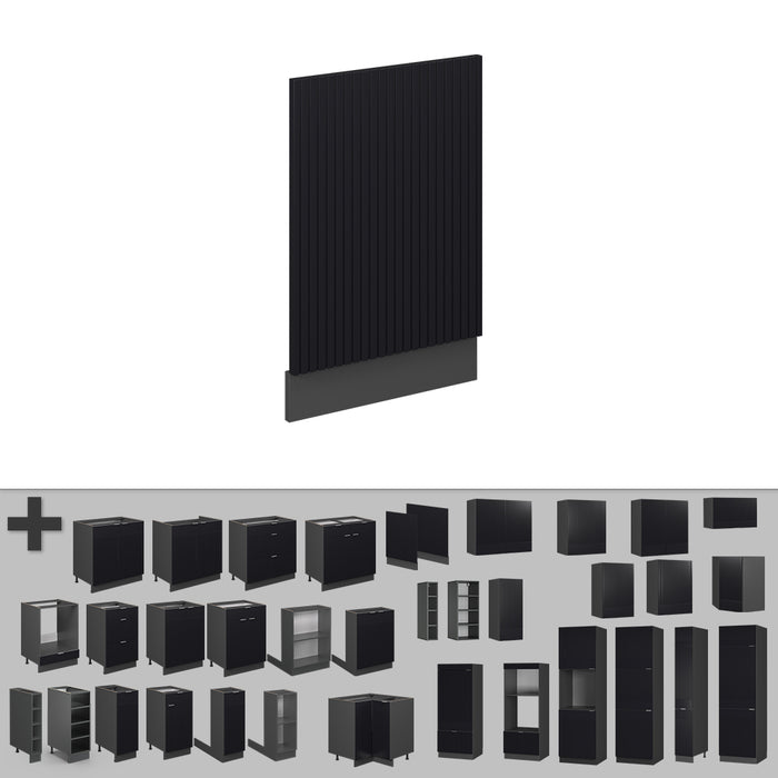 Vicco Pannello frontale Nero a righe 45 cm , PL Rovere