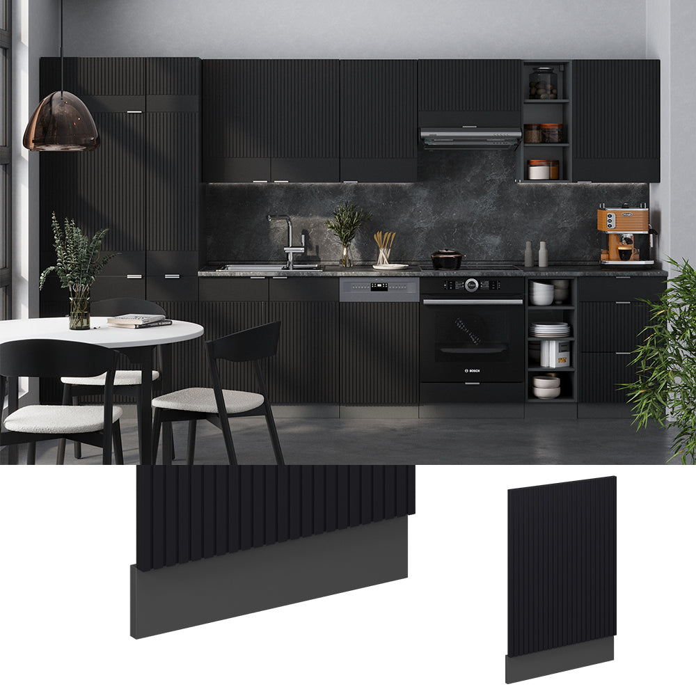 Vicco Pannello frontale Nero a righe 45 cm , PL Rovere