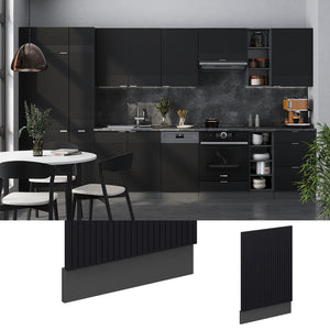 Vicco Pannello frontale Nero a righe 45 cm senza piano di lavoro