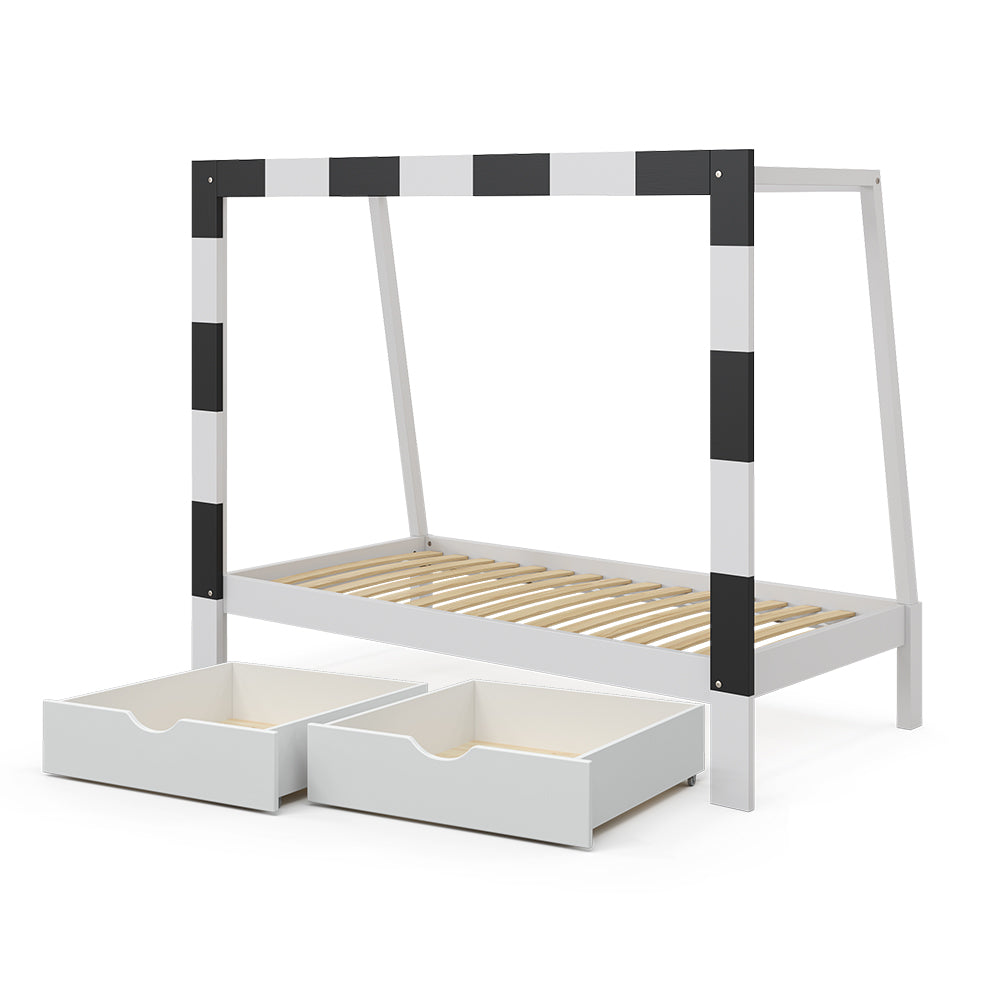 Vitalispa Letto per bambini Bianco 80x160 cm con cassetto
